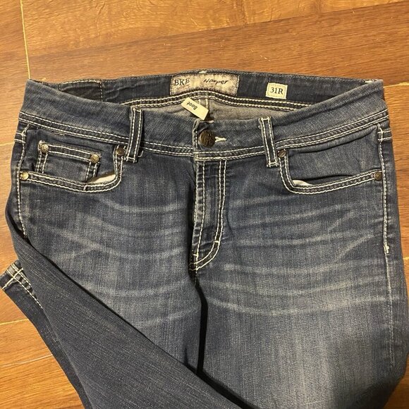 Y2K vintaage grunge Buckle Bke Harper bootcut sz 31R blue jeans 34x30.5” - Picture 2 of 4